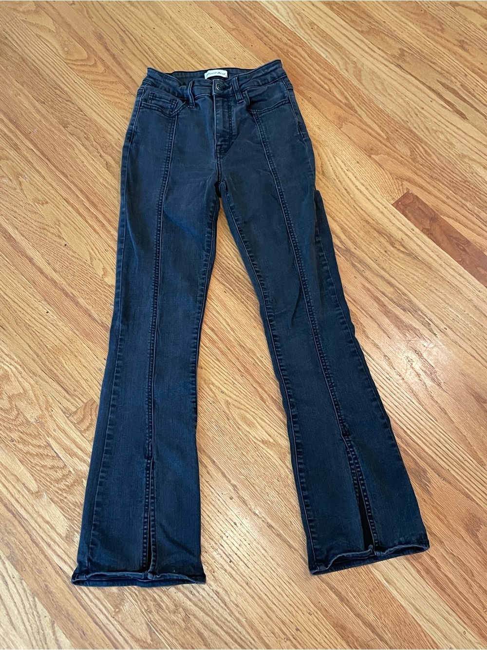 Black High-Rise Flare Jeans